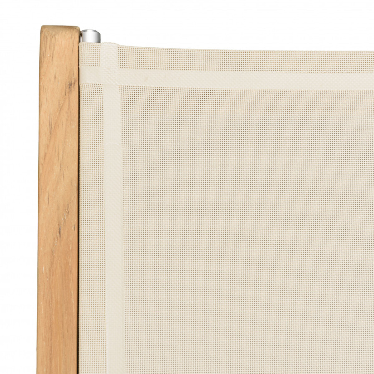 HARRIS - Lot de 2 chaises pliantes textilène couleur beige