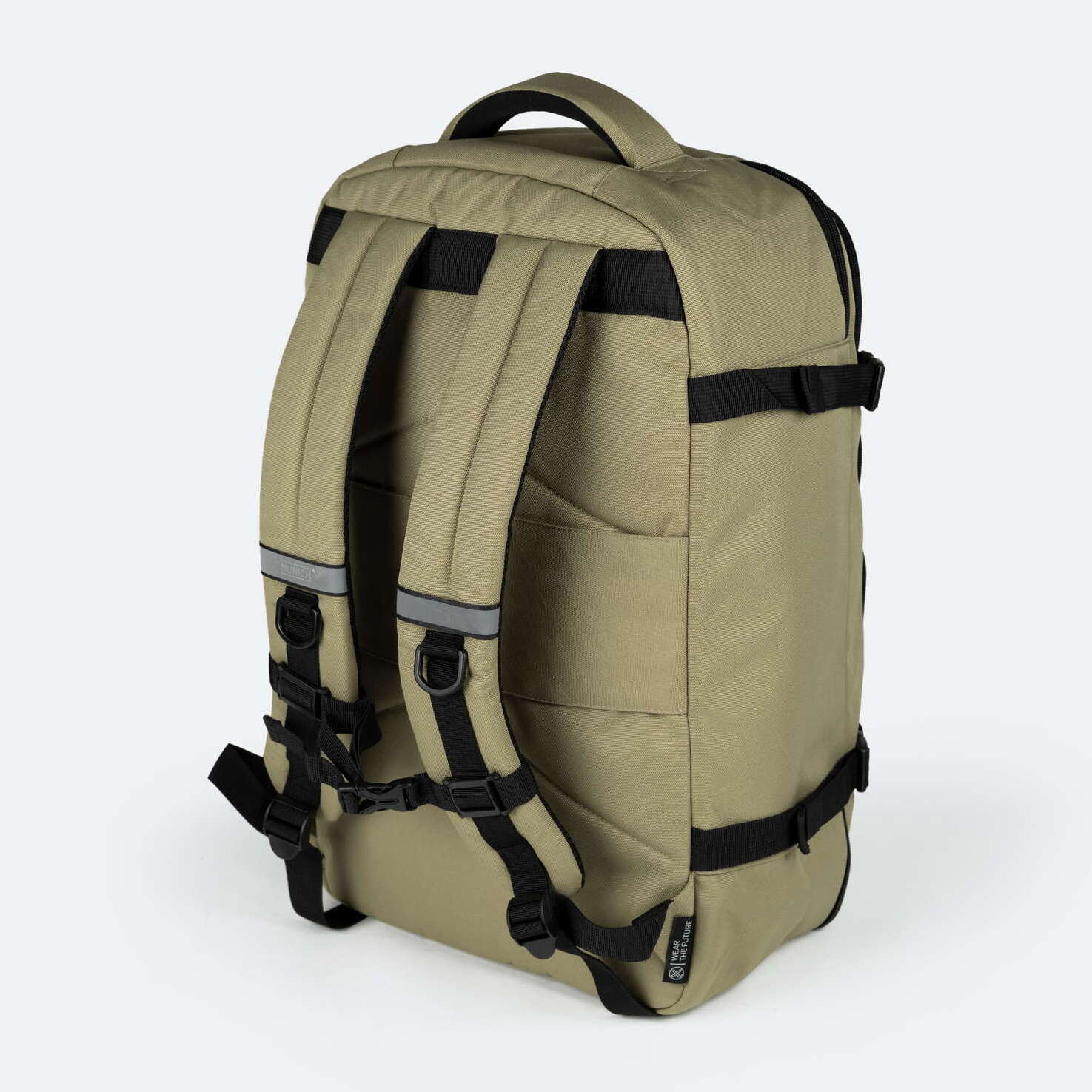 Mochila beige de poliéster reciclado MUNICH GATE X-39 BACKPACK CABIN