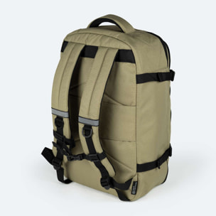 Mochila beige de poliéster reciclado MUNICH GATE X-39 BACKPACK CABIN