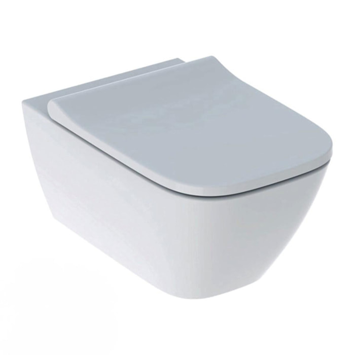 Smyle Square WC suspendu Rimfree avec fixations invisibles, caréné, avec abattant softclose slim (500.683.00.2)