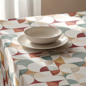 Nappe imprimée anti-tâches NAGORE MULTICOLORE