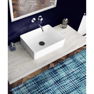 Tappeto bagno CRAZY BLU in microfibra misto cotone, morbido antiscivolo lavabile in lavatrice, tappetino lavabo sanitari bagno