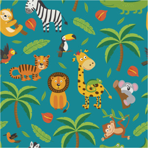 Sticker effet papier peint - ANIMAUX TROPICAUX