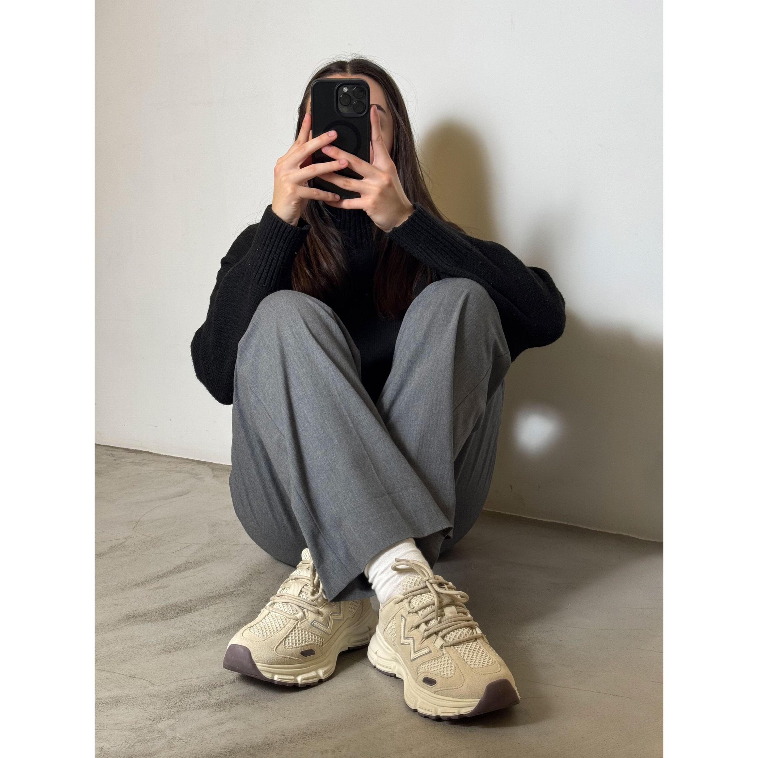 Zapatillas deportivas Mesh Beige