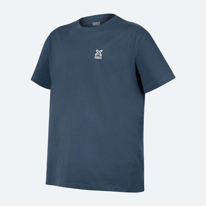Camiseta MUNICH basica de algodón azul
