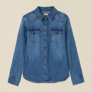 Oltre - Camicia in denim - Blu