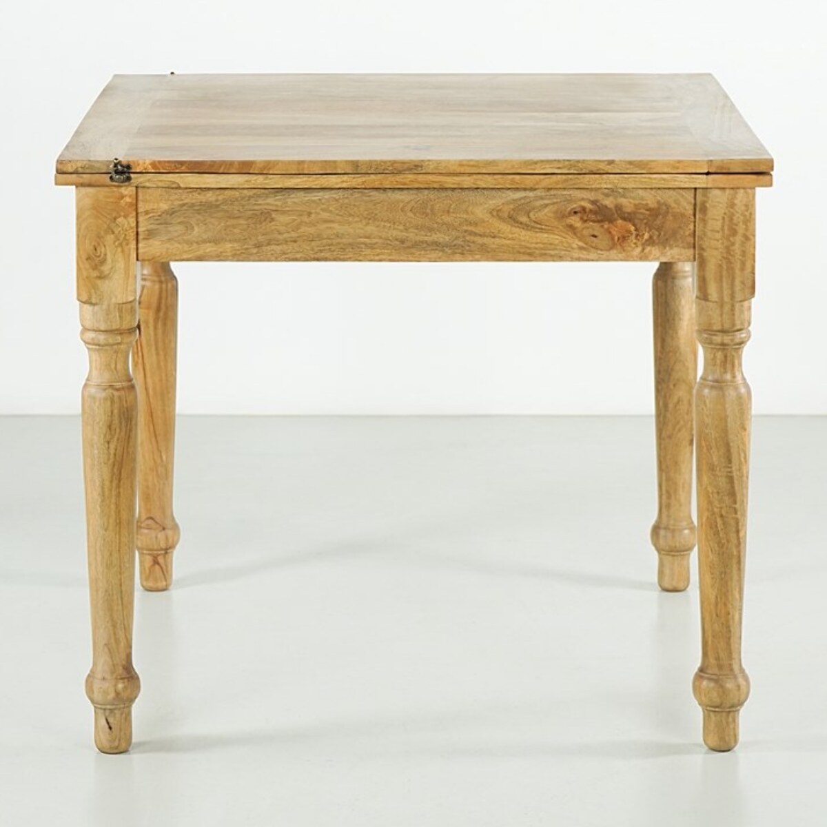 Tavolo da pranzo allungabile in mango naturale 90-180x90x77 - Salento