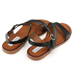 Sandali bassi in simil pelle