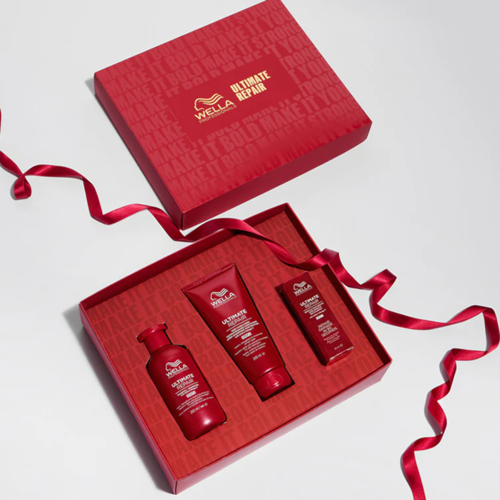 WELLA PROFESSIONALS Set Cofanetto Ultimate Repair Shampoo 250ml + Conditioner 200ml + Miracle Hair 30ml