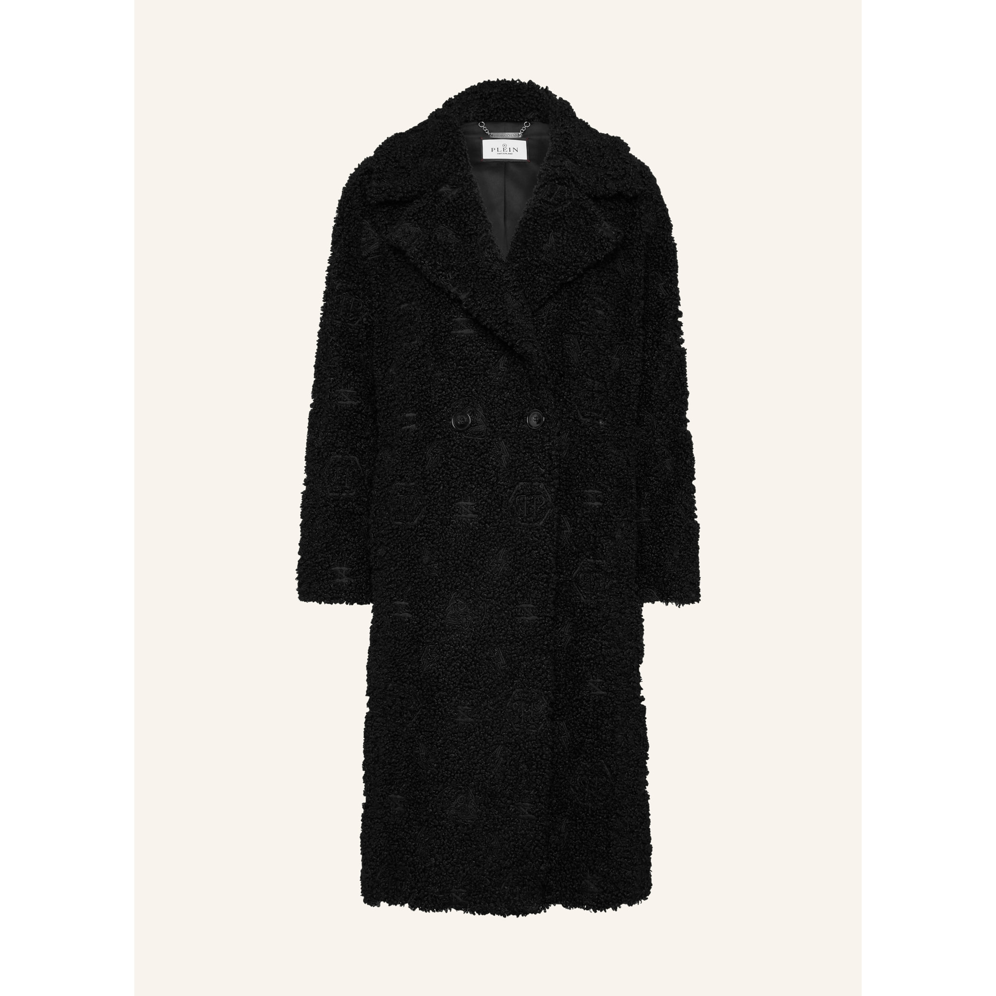 PHILIPP PLEIN ABRIGO LARGO MONOGRAM