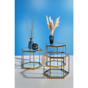 Table d'appoint Comb dorée Kare Design