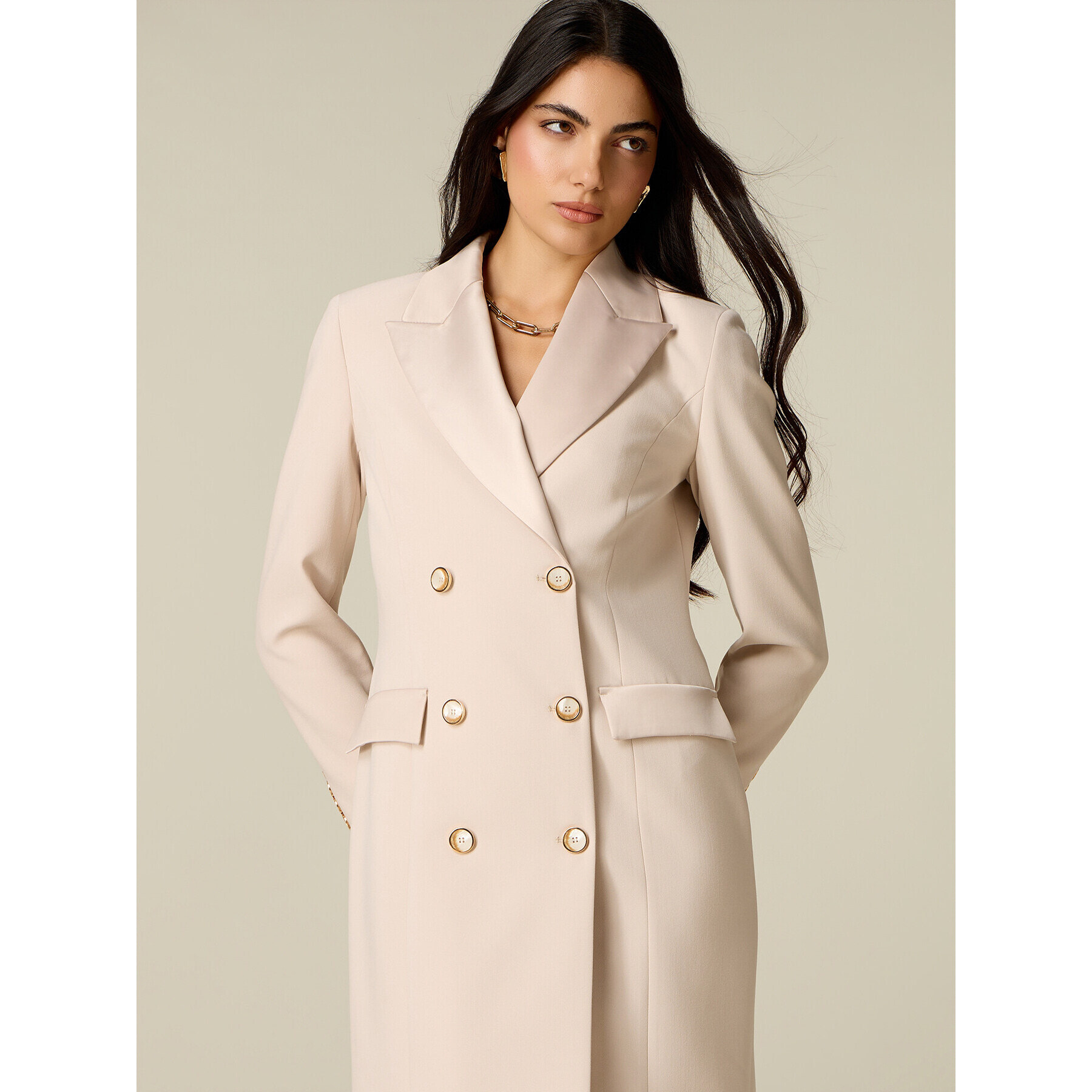 Oltre - Robe-manteau doppiopetto - Beige