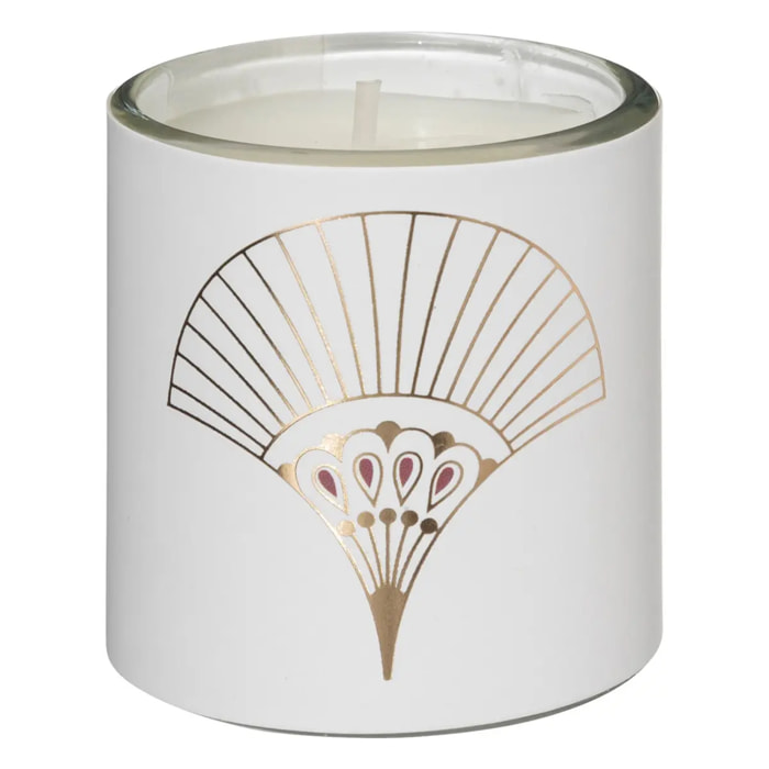 Bougie parfumée photophore imprimé chic 45g x3