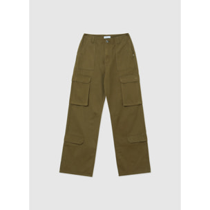 Pantalone cargo in twill