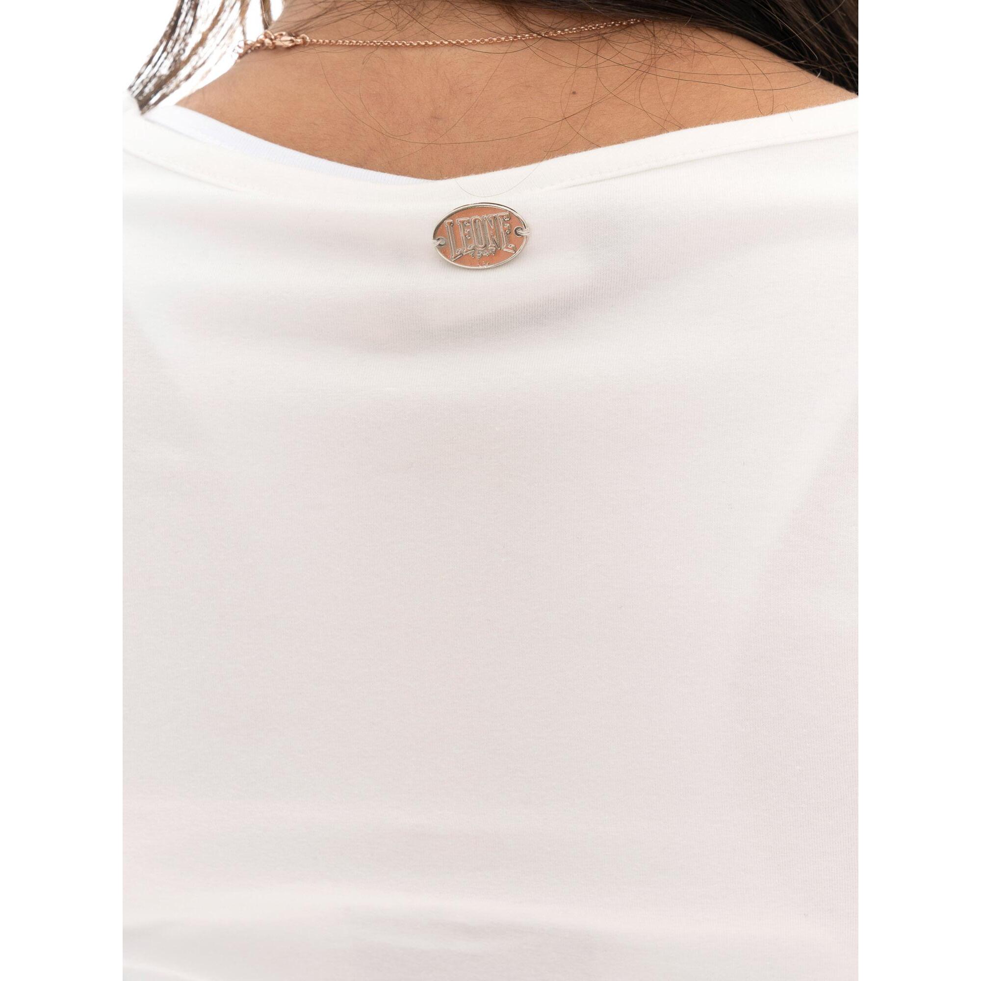 T-shirt donna a manica lunga con placchetta Leone 1947 Never Without