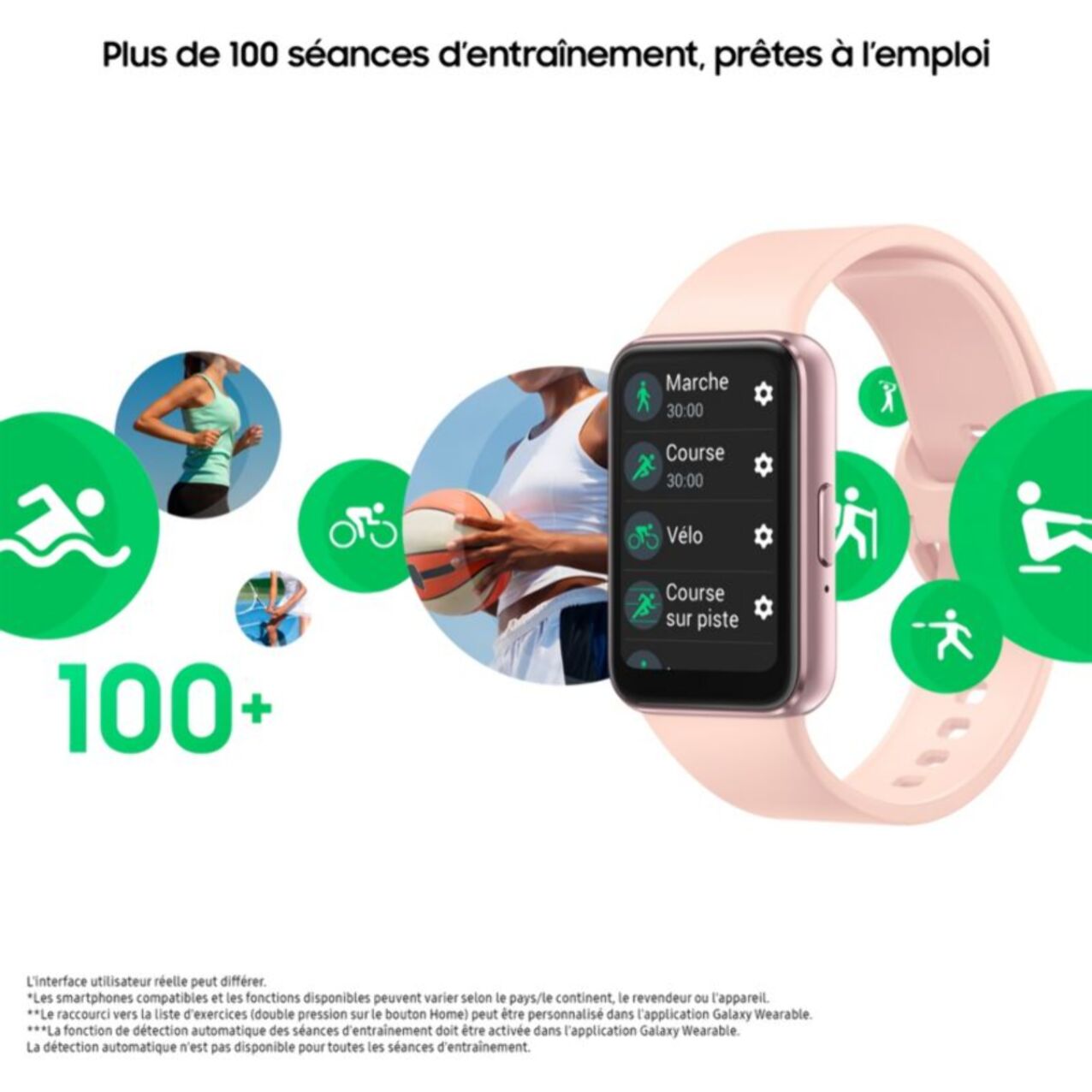 Montre santé SAMSUNG Galaxy Fit3 Rose