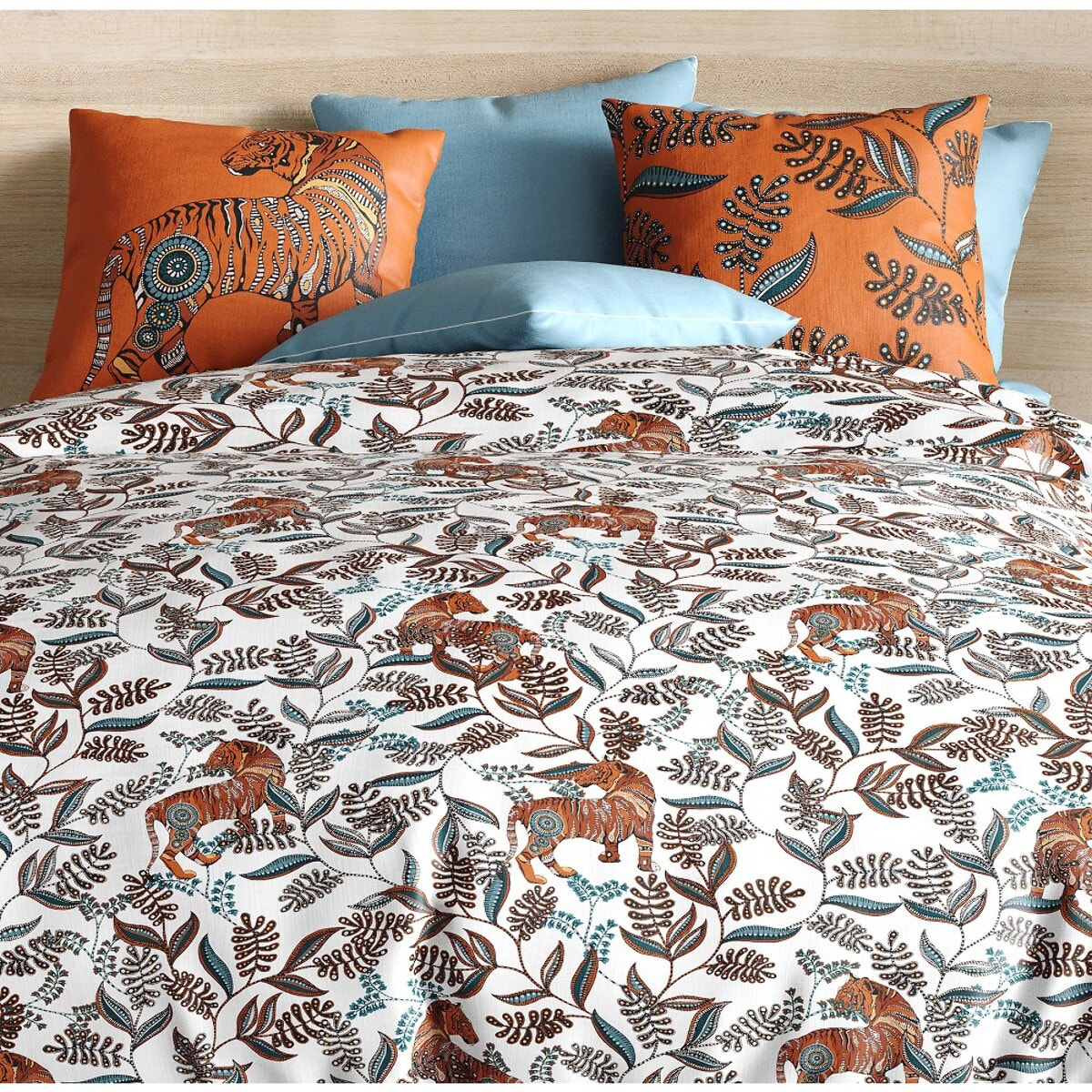 Parure De Couette 3pcs 100% Coton 57 Fils/cm2-savane