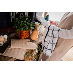 Lot gant de cuisine/manique recyclé Jona