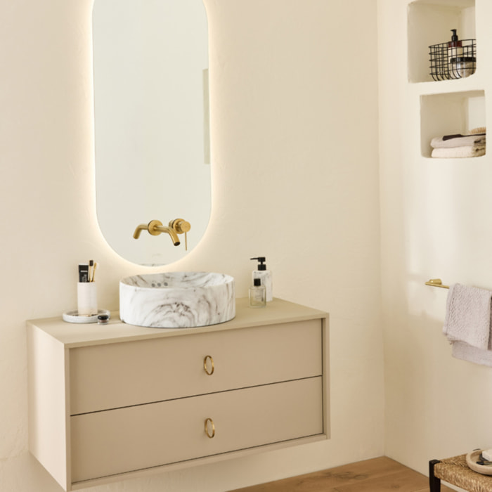 Vasque ronde à poser Vox effet marbre envoutant