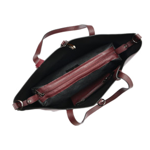 Borsa a mano Isabella Rhea Bordeaux