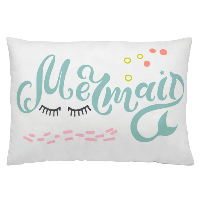 Naturals - Funda de Cojín Estampado - Con Cremallera - Sin relleno - 100% Algodón - Mermaids