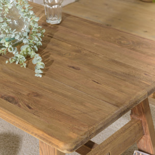 SANDY - Table à manger 140x75cm bois Pin recyclé