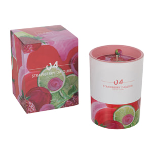 J-Line bougie parfumée Daiquiri Fraise - Strawberry Mojito - rouge - small - 45H