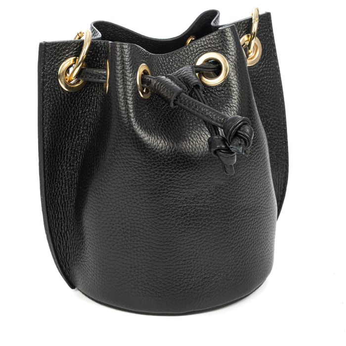 Primavera bolso de mano mujer. Piel auténtica Dollaro