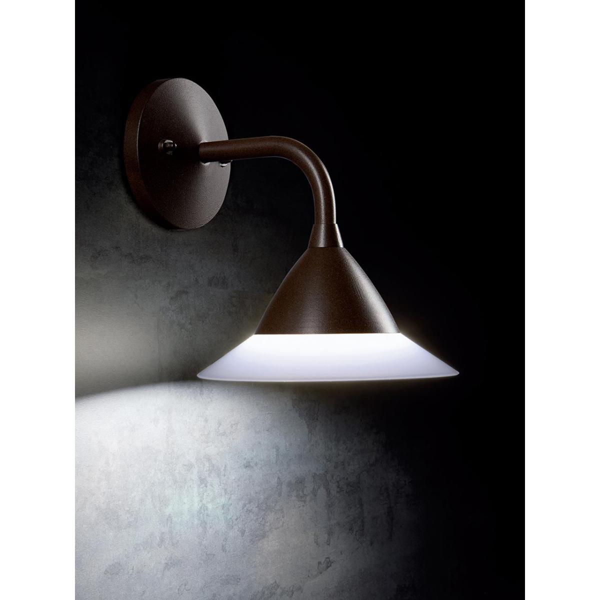 Petunia - Lampada Applique Da Parete A Led 20W A Luce Fredda Colore Corten