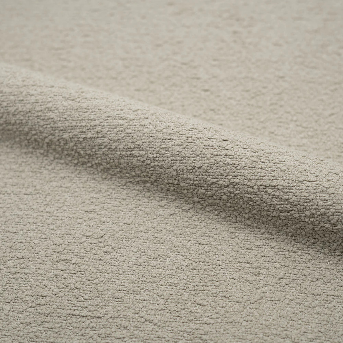 Lot de 2 chaises en tissu bouclette beige - Karl