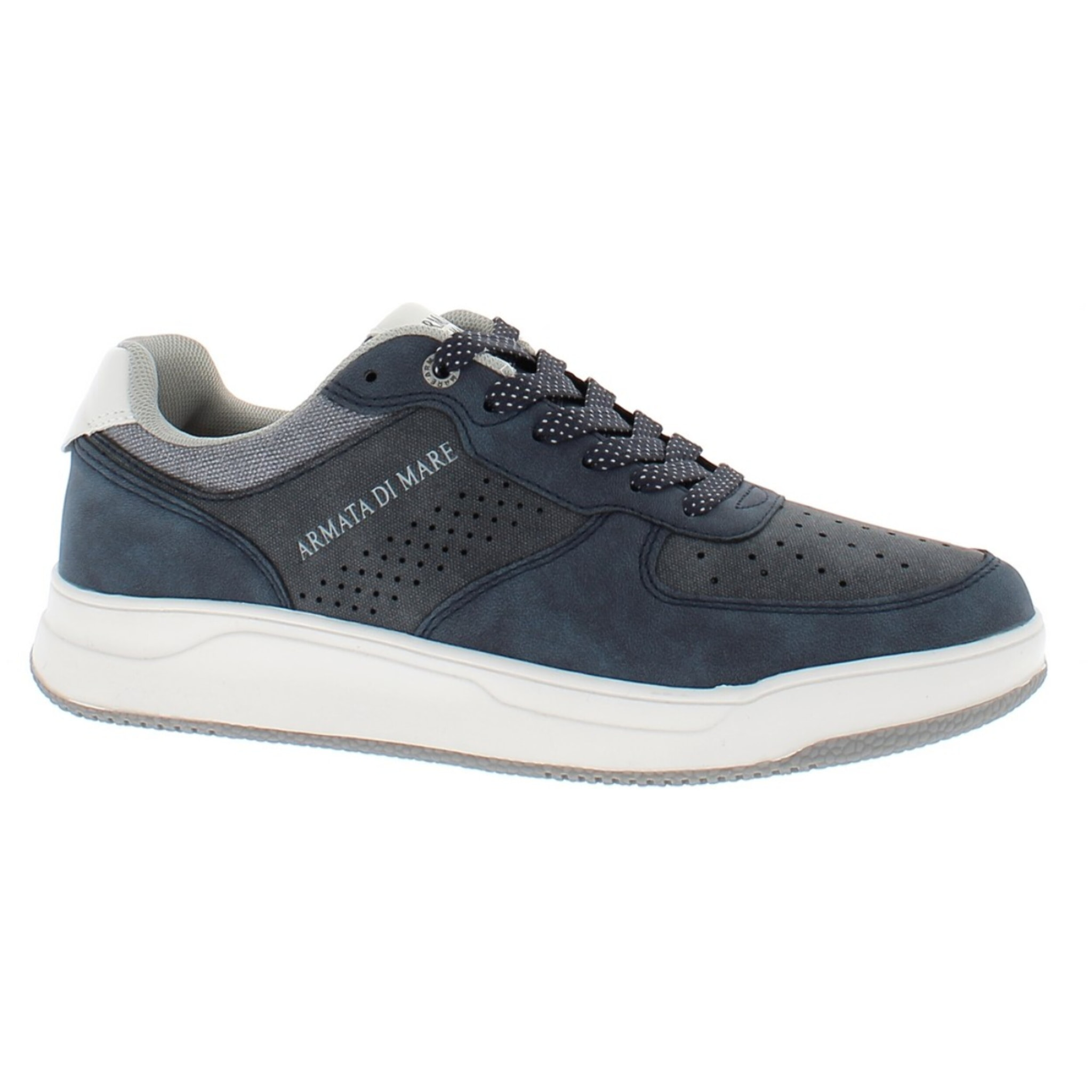 Armata di Mare Scarpe Uomo Sneakers Basse Stringate con Soletta Rimovibile in Memory Foam AMU S25N719 Navy