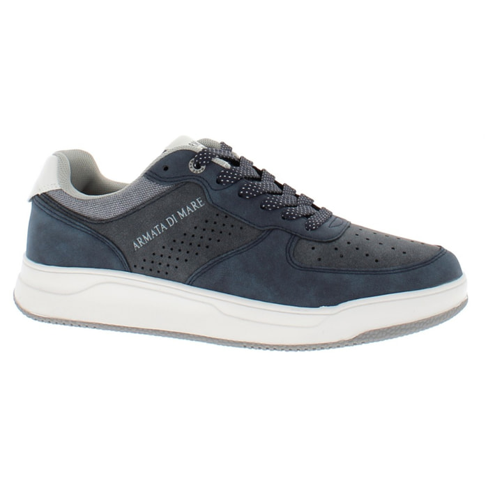 Armata di Mare Scarpe Uomo Sneakers Basse Stringate con Soletta Rimovibile in Memory Foam AMU S25N719 Navy
