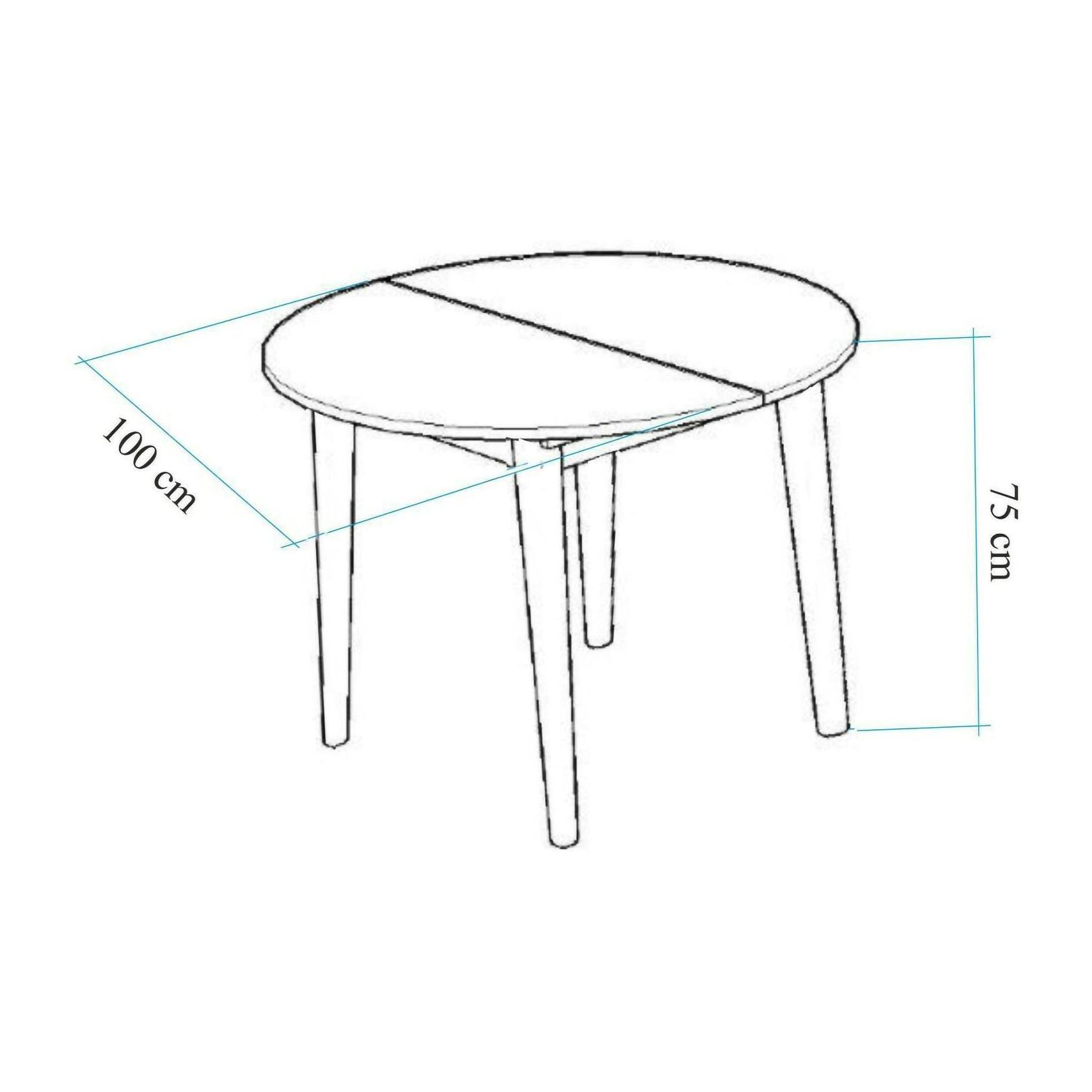 Set tavolo e sedie Dapollon, Set per la sala da pranzo, Composizione tavolo e sedie, Kit salotto salvaspazio, 100x100h75 cm, Noce e Antracite