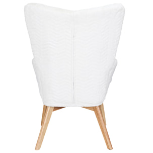 Fauteuil Helsinki Patchwork Blanc