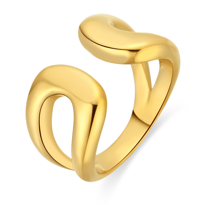 Anillo Ithra acabado oro amarillo 18k