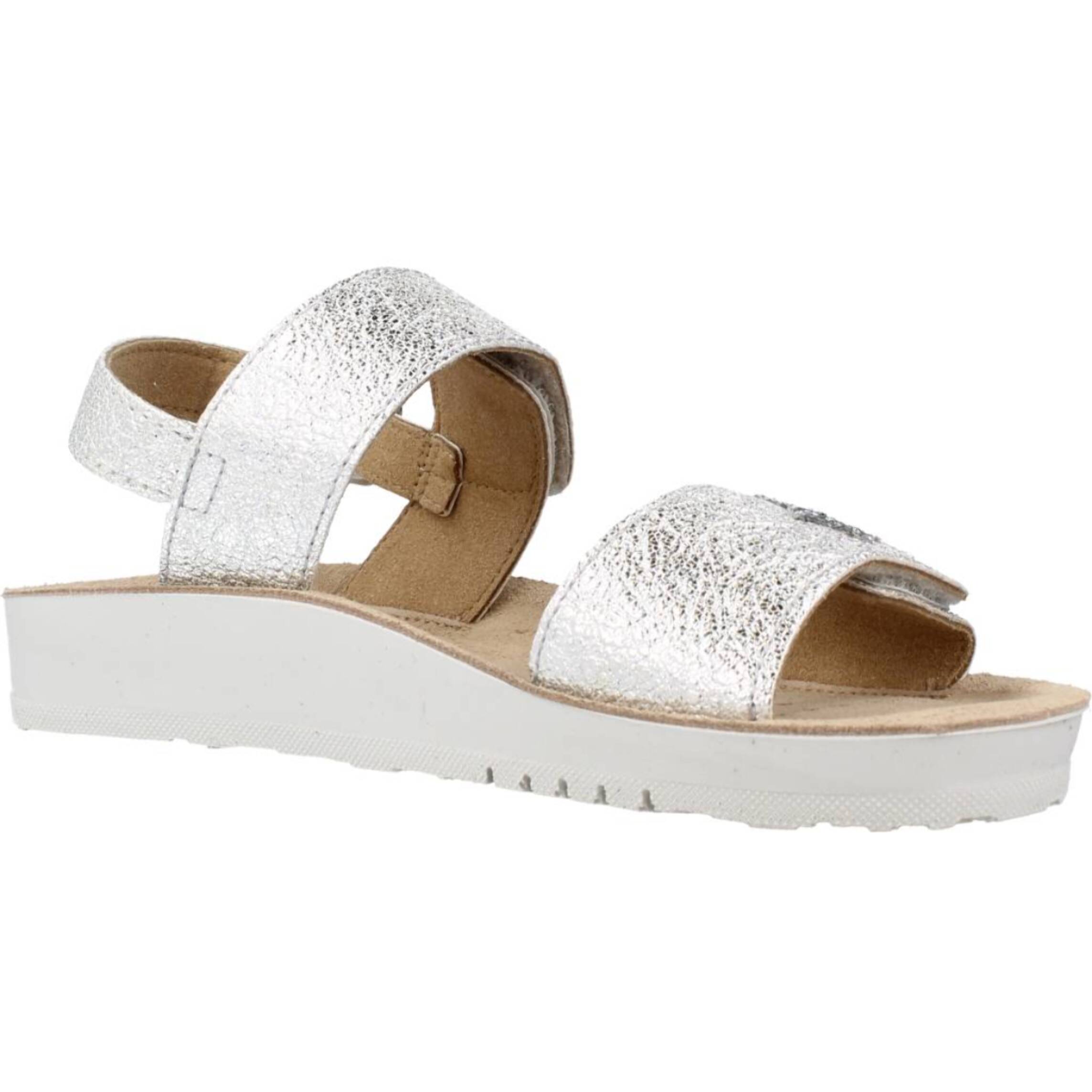 Sandalias Niña de la marca GEOX  modelo J SANDAL COSTAREI GI Silver