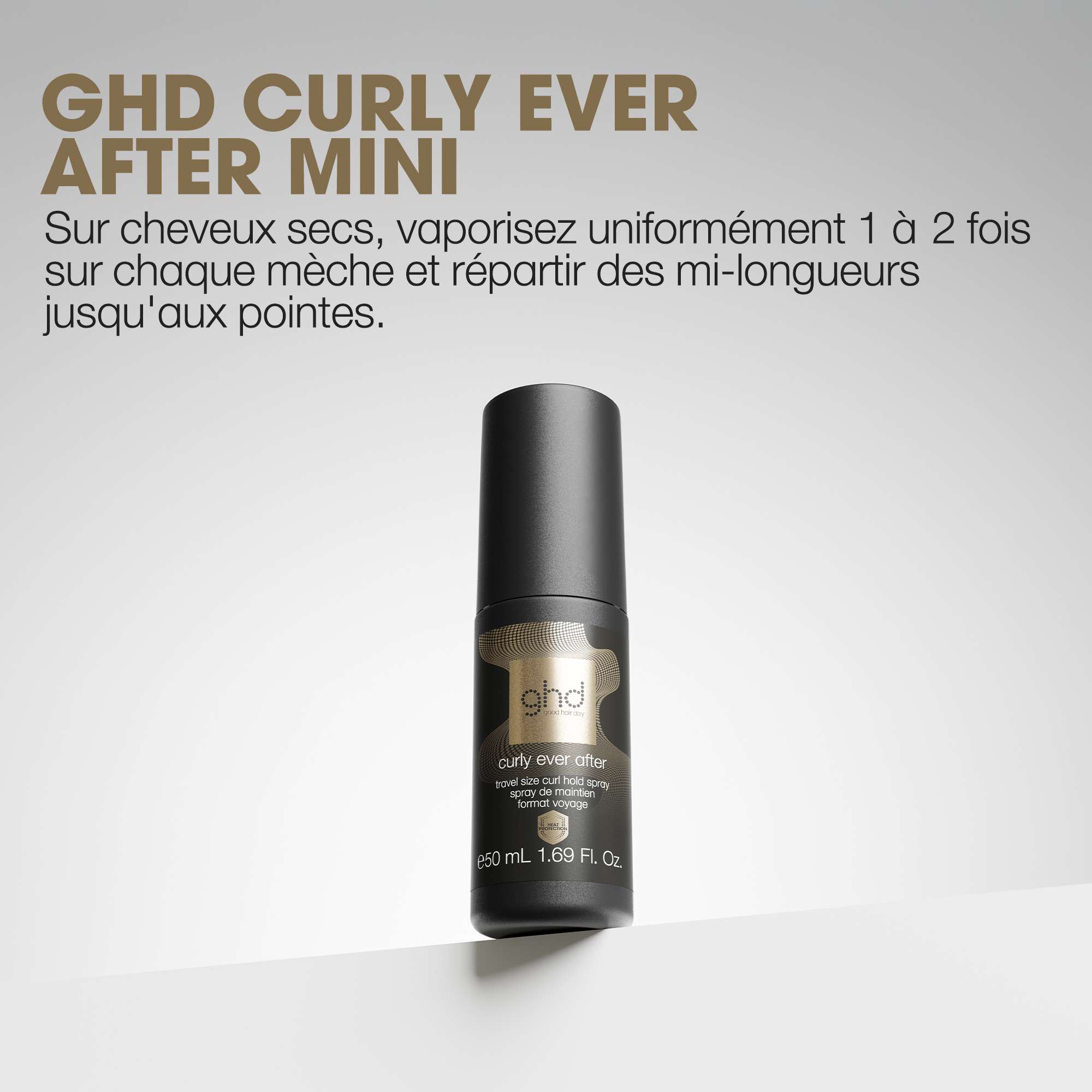Spray de maintien - ghd Curly ever after - Format voyage 50ml