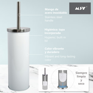 Escobilla de baño metal y acero inoxidable bl