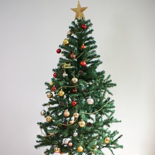 juego de 12 bolas de navidad color rojo 5cm - brillantes y mate