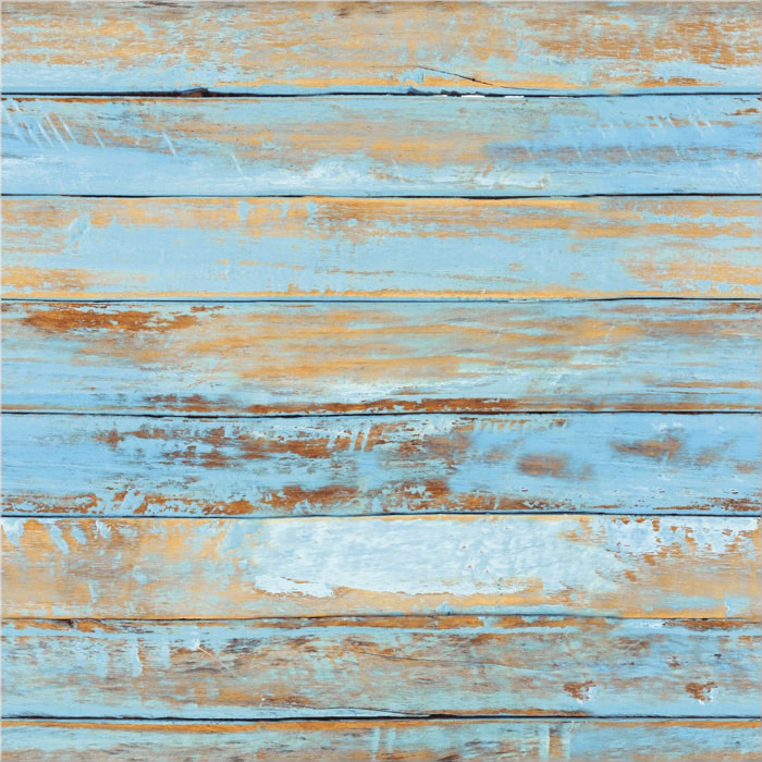 Sticker mural - Ambiance Sticker - BOIS VINTAGE BLEU - Effet papier peint - 40x40cm