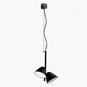 FLASH LED Lampe suspension noire 2L