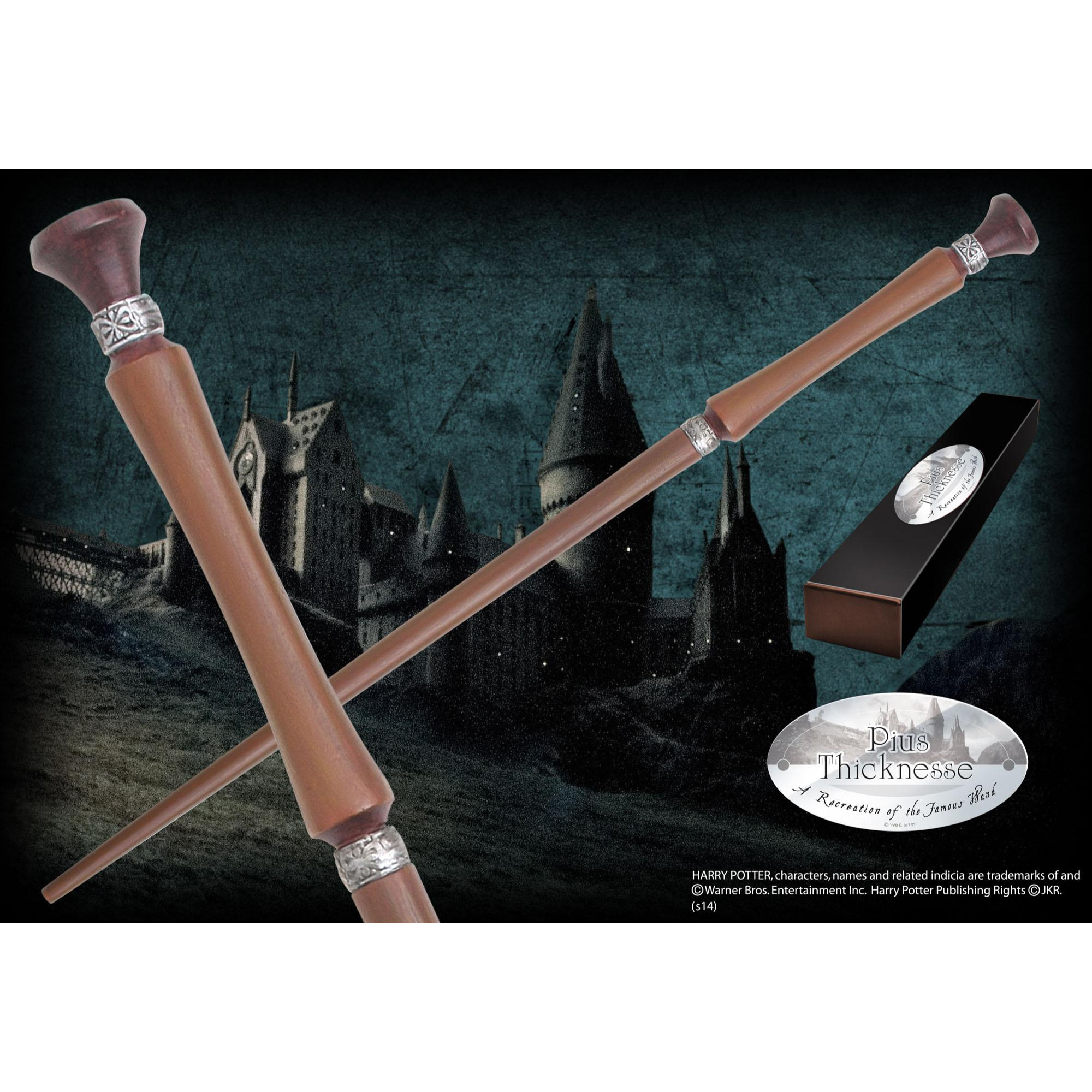 Harry Potter Bacchetta Magica Pius Thicknesse Character Noble Collection