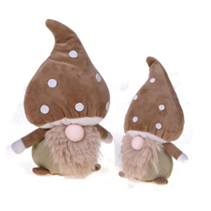 Elfi con cappello funghetto - Pezzi 2 - BEIGE - Bianchi Dino SpA