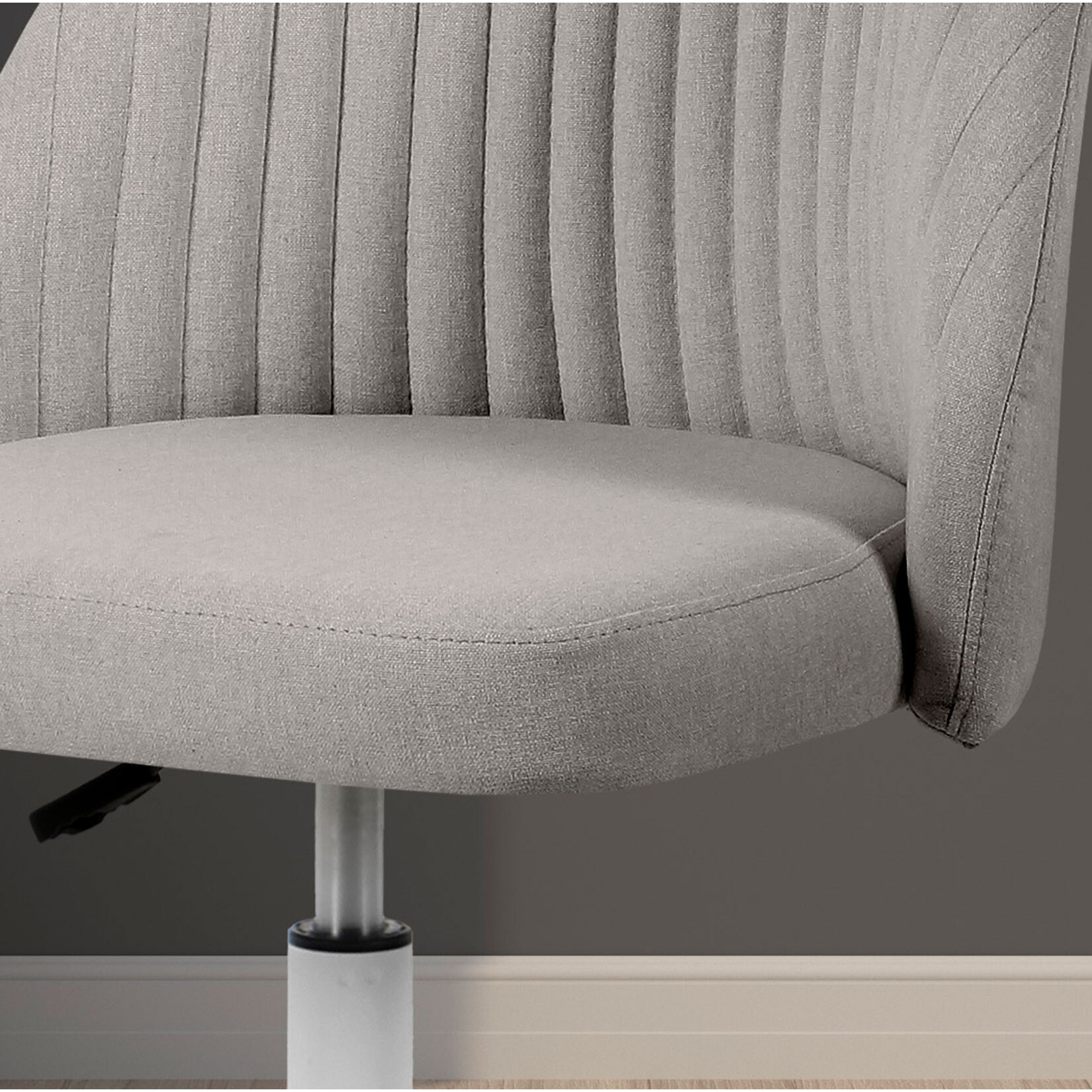 Silla de estudio Estela tela gris moteada 90x57x57 cm