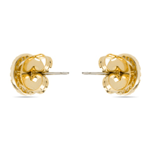 Pendientes con Circonita Brillante acabado oro 18k