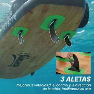 Tabla Paddle Surf Hinchable con Accesorios, 335 cm, Remo Convertible, Asiento, Aletas, Stand Up Paddle Board con Superficie Antideslizante, Bomba, Mochila y Funda, Carga 180 kg, para Adultos