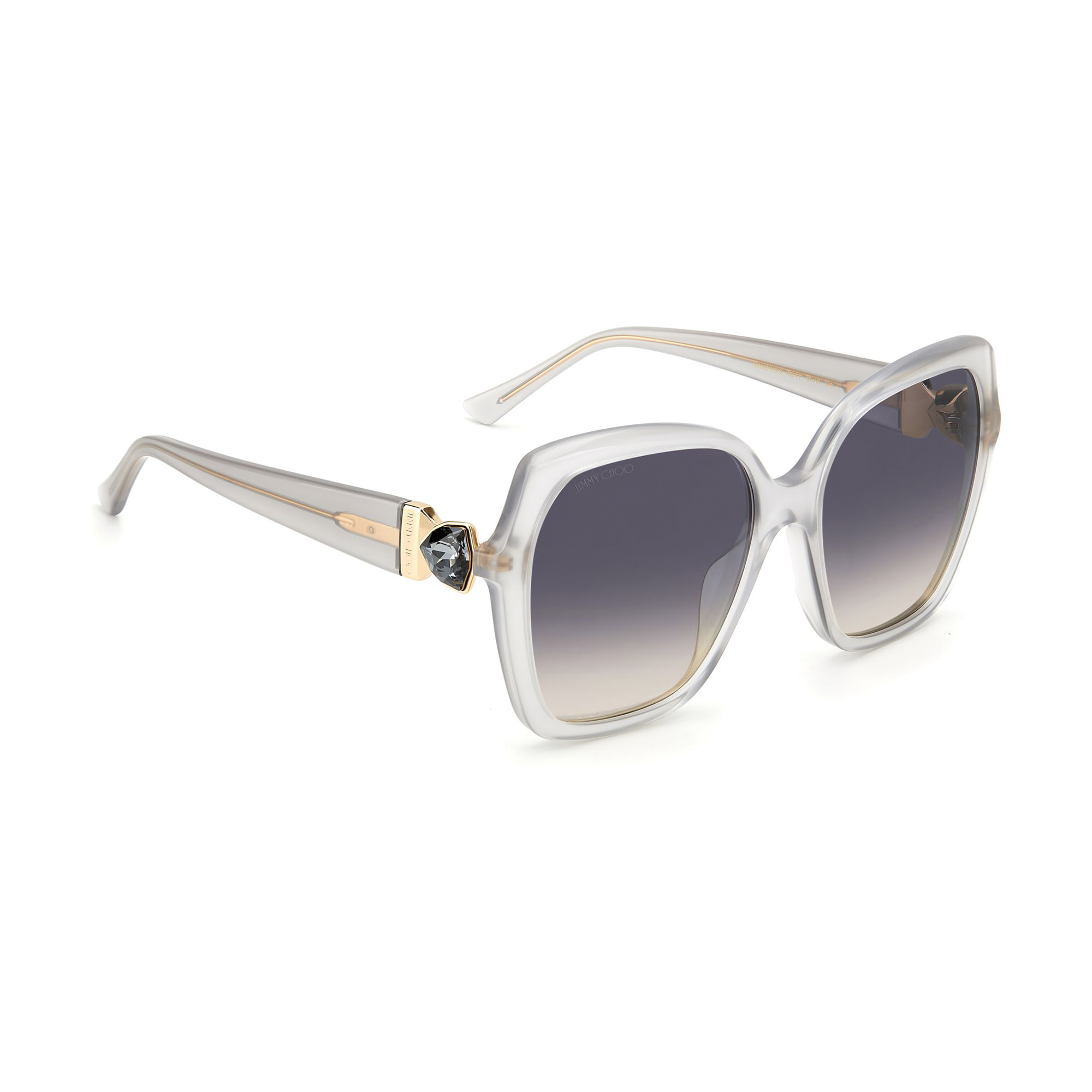Jimmy Choo - lunettes de soleil - gris - verres : gris
