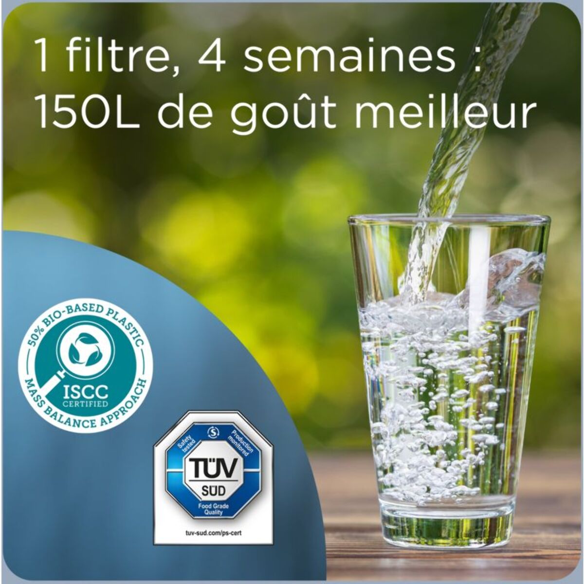 Carafe filtrante BRITA Essential bleu minéral