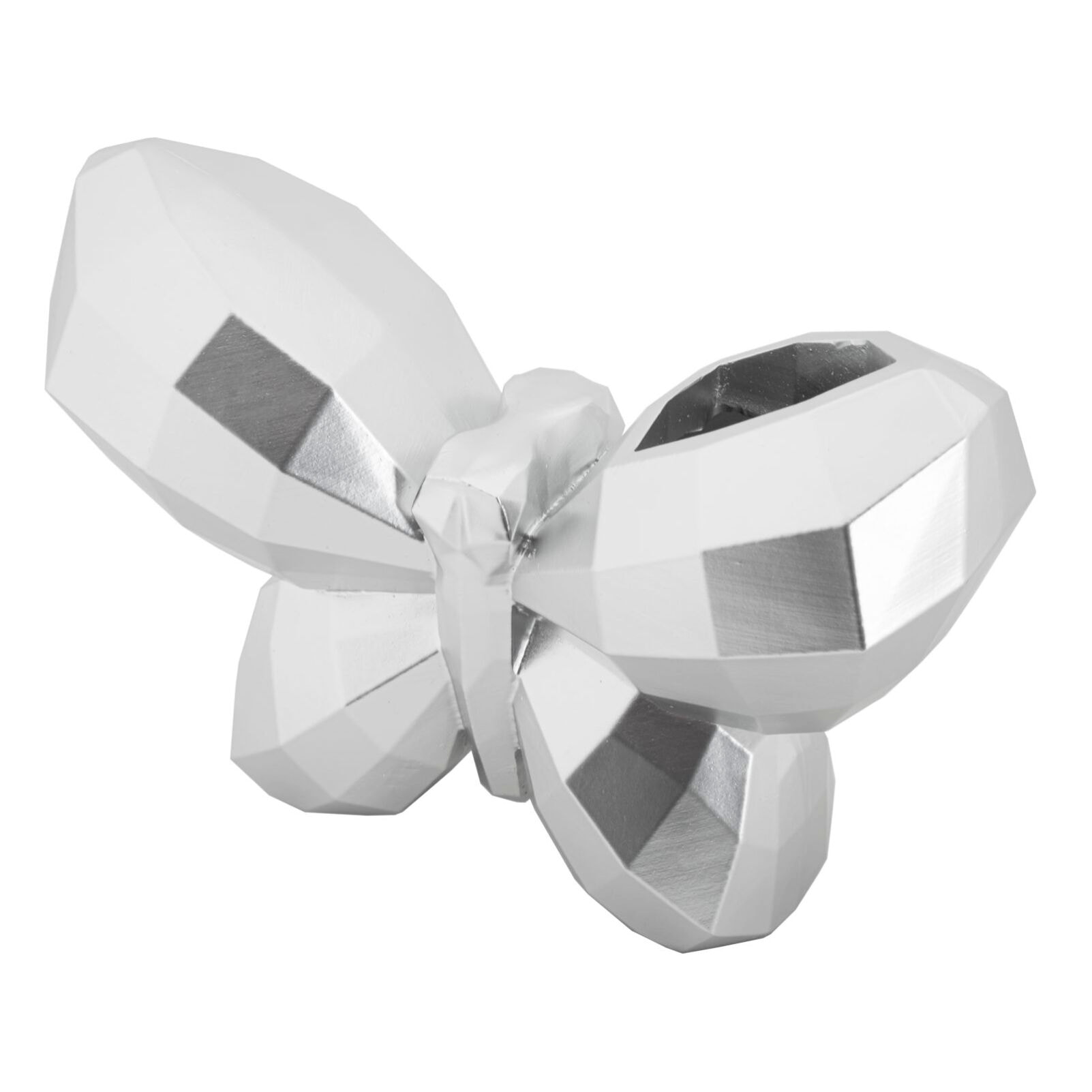 VASO BUTTERFLY SILVER CM 22,5X8X15