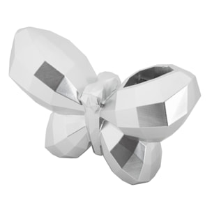 VASO BUTTERFLY SILVER CM 22,5X8X15